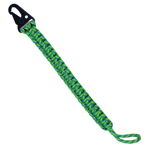 Power Cord Lanyard - Green/Blue