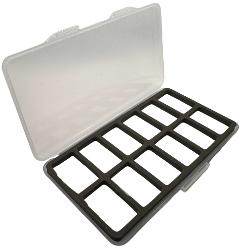 Slim Magnetic Pocket Fly Box - 12 Compartments - Large