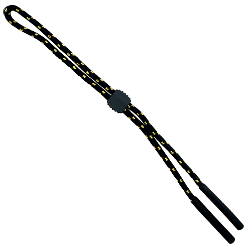 Adjustable Cord Glasses Lanyard - Black/Yellow