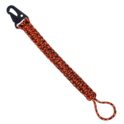 Power Cord Lanyard - Orange/Black